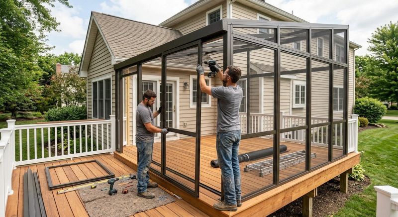 Deck Enclosure Installation in Seattle, WA