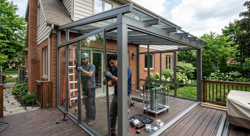 Enclosed Patio Installation in Asheville, NC