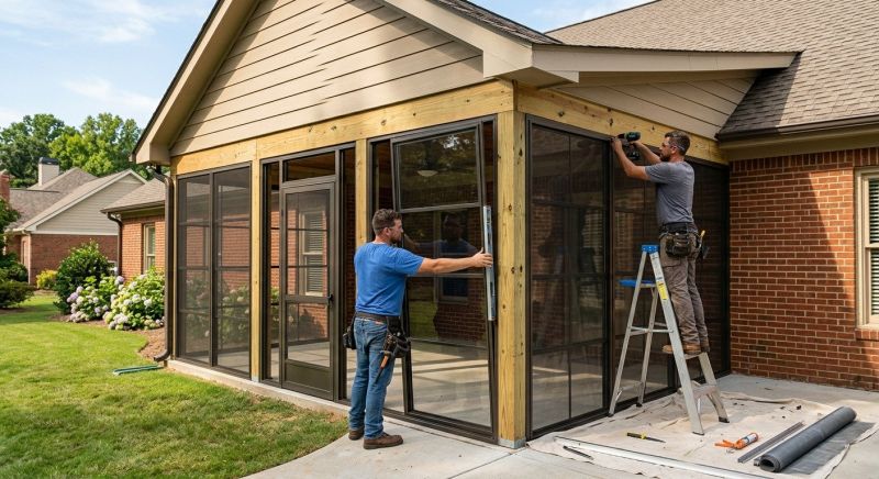 Enclosed Porch Construction in Asheville, NC
