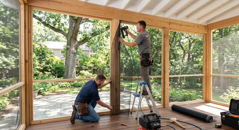 Enclosed Porch Installation in Austin, TX