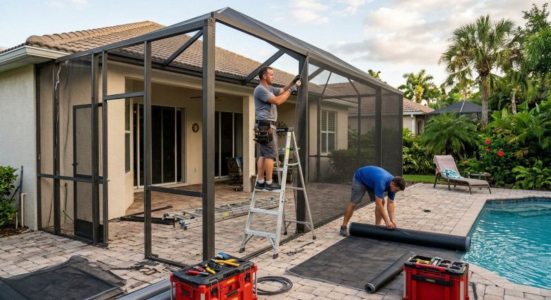 Lanai Enclosure Repair in Dallas, TX