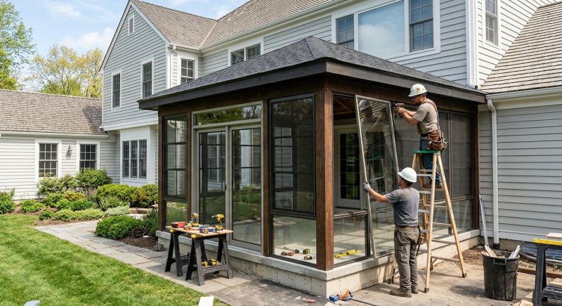 Porch Enclosure Installation in Longmont, CO