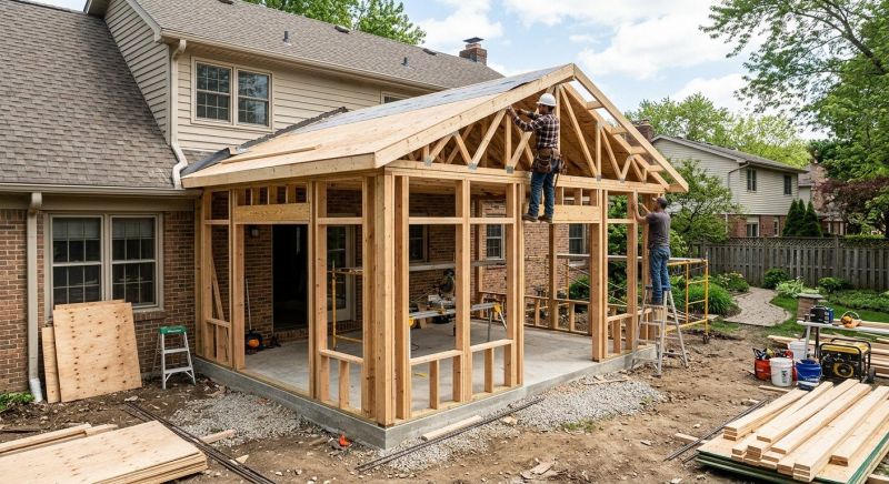 Sunroom Addition Construction in Longmont, CO